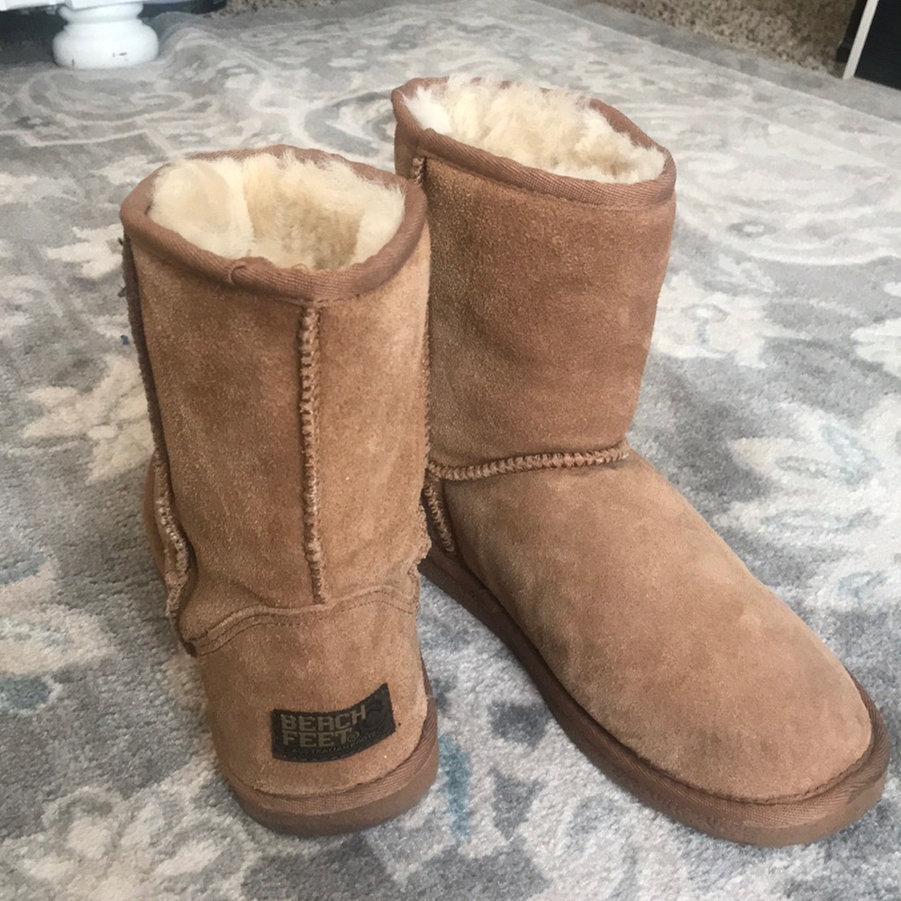 Sheepskin Suede Beach Feet Boots